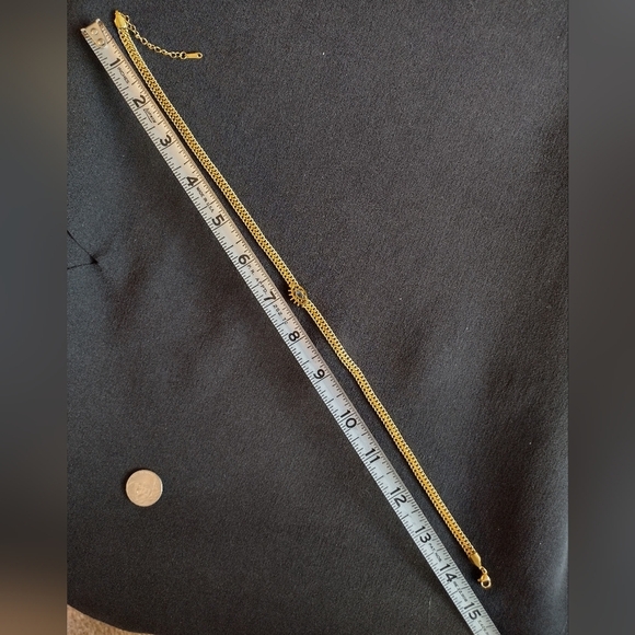 Gold Evil Eye Choker Necklace - Picture 10 of 11